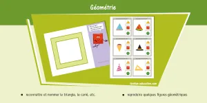 apprendre les formes de bases en petite section - géométrie maternelle ps