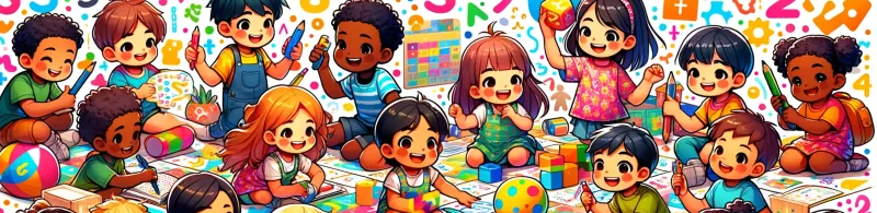 Mathématiques 3 ans - les enfants entrain de faire des exercices de Maths Petite Section Maternelle