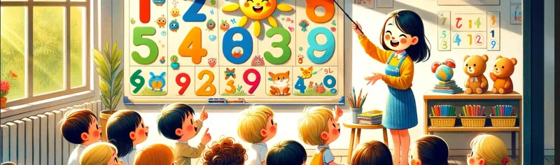 les-nombres-en-maternelle-002 Les enfants apprennent les nombres en petite section - exercices de numération de 1 à 5