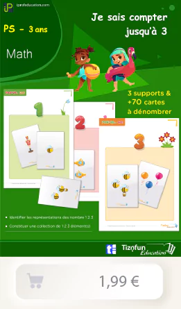 jeu pick-up go pour apprendre les nombres en maternelle ps - apprendre à compter de 1 à 3 en s'amusant