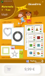 supprots pédagogiques pour apprendre à identifier et nommer les formes géométriques dès la petite section de maternelle