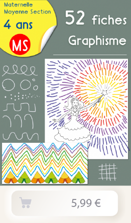 52 fiches d'activité en Graphisme moyenne section pour les enfants dès 4 ans - PDF Graphisme maternelle à imprimer