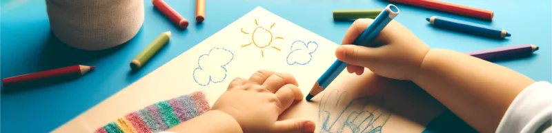 Compléter un dessin par des signes graphiques les enfants s'exerce à une activité de graphisme au cours de laquelle ils sont amenés à compléter un dessin en Petite Section - Exercices pour Stimuler l'Imagination et la Réflexion