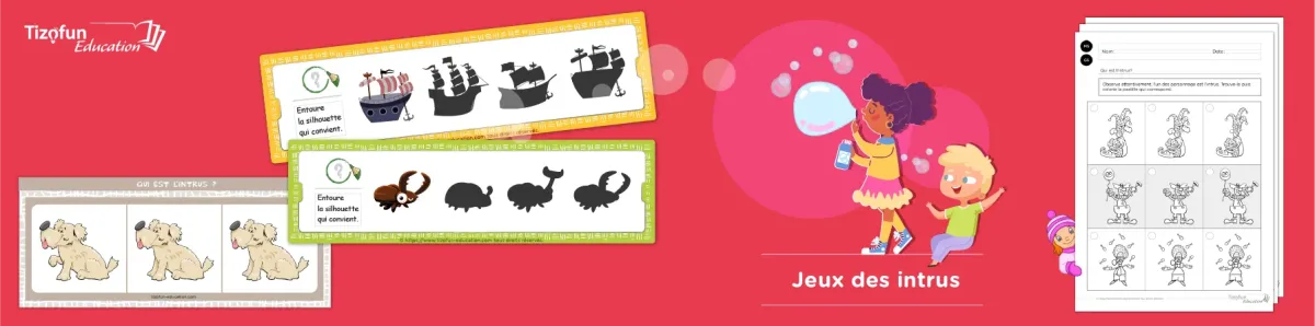 Jeux de l'intrus pour enfants : Activités et exercices pour la maternelle