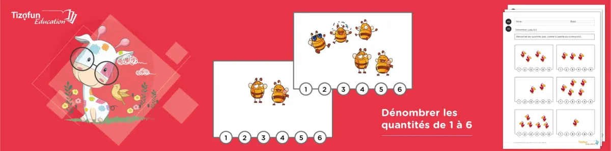 Dénombrer les quantités de 1 à 6 en maternelle : Méthodes et exercices pour MS et GS