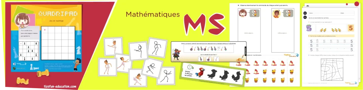 MathéMatiques 4 ans – Jeux et exercices Ludiques Toutes les idées qu'il vous faut pour animer un progamme de Mathématiques 4 ans - Activités Mathématiques Moyenne Section Maternelle : Jeux et exercices ludiques