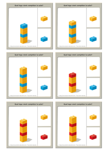 Jeu Algorithme Maternelle Lego : PDF Gratuit pour Apprendre les ...