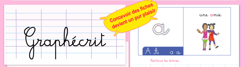 Polices d'écriture maternelle à télécharger : Graphécrit Junior et Script École pour un apprentissage ludique