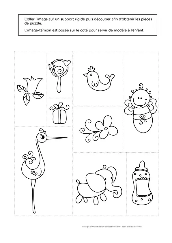 puzzle manipulation repérage spatial maternelle