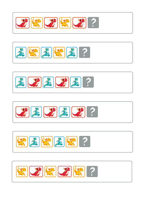 exercice d'algorithme enfant - jeu séquence logique maternelle