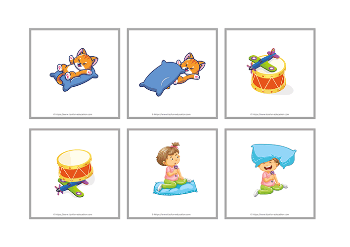 jeu de vocabulaire spatiale pour Maternelle PS MS GS